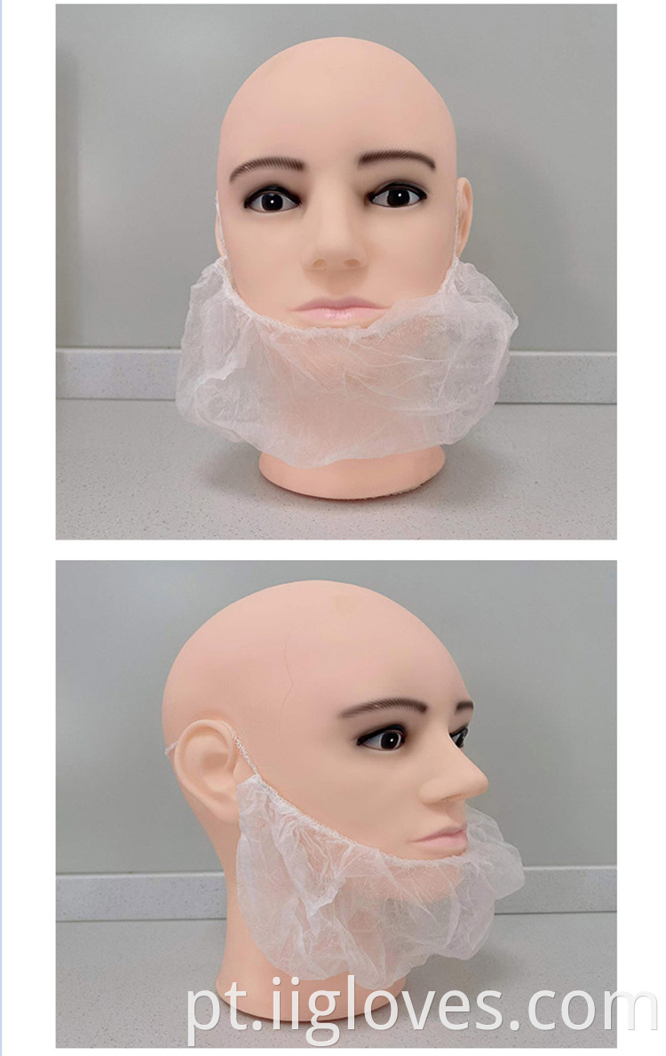 Single-use White Beard Cover